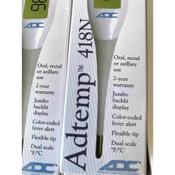 Digital Thermometer Termometro Digital Adtemp 418N Ultra Fast New 3pc Flexible - Picture 2 of 3